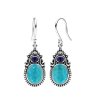 Turquoise & Lapis Sterling Silver Earrings