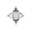 Sterling Silver Rainbow Moonstone Ring
