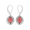 Sterling Silver Rhodochrosite Earrings