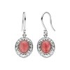 Rhodochrosite Sterling Silver Earrings