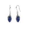 Sterling Silver Turquoise Leaf  Earrings