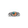 Blended Turquoise With Spiny Oyster Shell Sterling Silver Ring