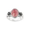 Sterling Silver Rhodochrosite Ring