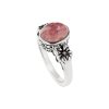 Sterling Silver Rhodochrosite Ring