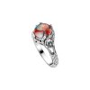Blended Turquoise With Spiny Oyster Shell Sterling Silver Leaf Ring