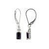 Sterling Silver Blue Sapphire Earrings