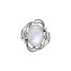 Rainbow Moonstone Sterling Silver Ring