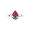 Sterling Silver Ruby Ring