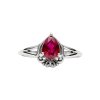 Sterling Silver Ruby Ring
