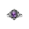 Sterling Silver African Amethyst Ring