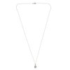 Sterling Silver Rainbow Moonstone Pear Pendant With Chain