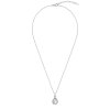 Sterling Silver Rainbow Moonstone Pear Pendant With Chain