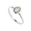 Sterling Silver Rainbow Moonstone Ring