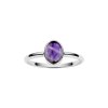 Sterling Silver African Amethyst Ring