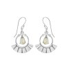Sterling Silver Rainbow Moonstone Earrings