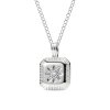 Star Ridge Sterling Silver Pendant With Chain 18 Inches