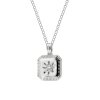 Star Ridge Sterling Silver Pendant With Chain 18 Inches