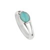 Sterling Silver Larimar Ring