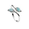 Sterling Silver Larimar bypass Ring