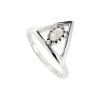 Sterling Silver Aleigha Rainbow Moonstone Ring