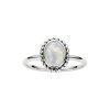 Sterling Silver Mother of Pearl Ring