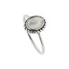 Sterling Silver Mother of Pearl Ring