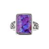 Sterling Silver Purple Turquoise Ring