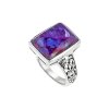 Sterling Silver Purple Turquoise Ring