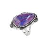Sterling Silver Purple Turquoise Ring