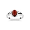 Sterling Silver Garnet Ring