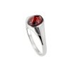 Sterling Silver Garnet Ring
