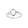 Sterling Silver White Quartz Ring