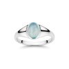 Sterling Silver Aquamarine Ring
