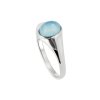 Sterling Silver Aquamarine Ring