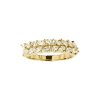 Sterling Silver White Cublic Zirconia Marquise Double Row Over 18K Yellow Gold Plated