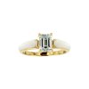 Sterling Silver Moissanite With MOP Ring