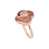Sterling Silver Pink Morganite & Pink Shell Ring Over 18K Rose Gold Plated
