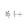 Sterling Silver Leaf Stud Earrings