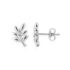 Sterling Silver Leaf Stud Earrings