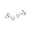 Sterling Silver Heart Hammer Stud Earrings