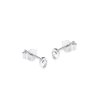 Sterling Silver Pear Stud Earrings