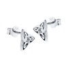 Sterling Silver Celtic Triquetra Stud Earrings