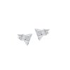 Sterling Silver Trianlge Stud Earrings