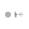 Sterling Silver White Cubic Zirconia Stud Earrings