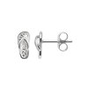 Sterling Silver Flip-Flop Stud Earrings
