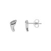 Sterling Silver Baby Footprint Stud Earrings