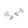 Sterling Silver Triple Spiral Stud Earrings