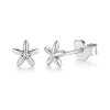 Sterling Silver Flower Stud Earrings