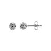Sterling Silver Love Knot Stud Earrings