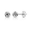 Sterling Silver Love Knot Stud Earrings